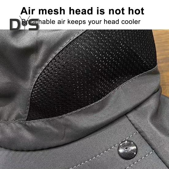 Летняя шляпа с защитой от ультрафиолета для мужчин и женщин, шляпа-ведро с козырьком, защитой шеи и лица, широкополая шляпа рыбака для рыбалки, кемпинга, пешего туризма