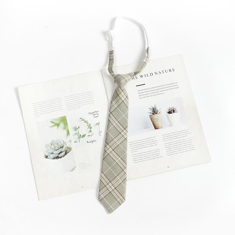 Детский галстук в клетку с ретро-клеткой для повседневной школьной носки