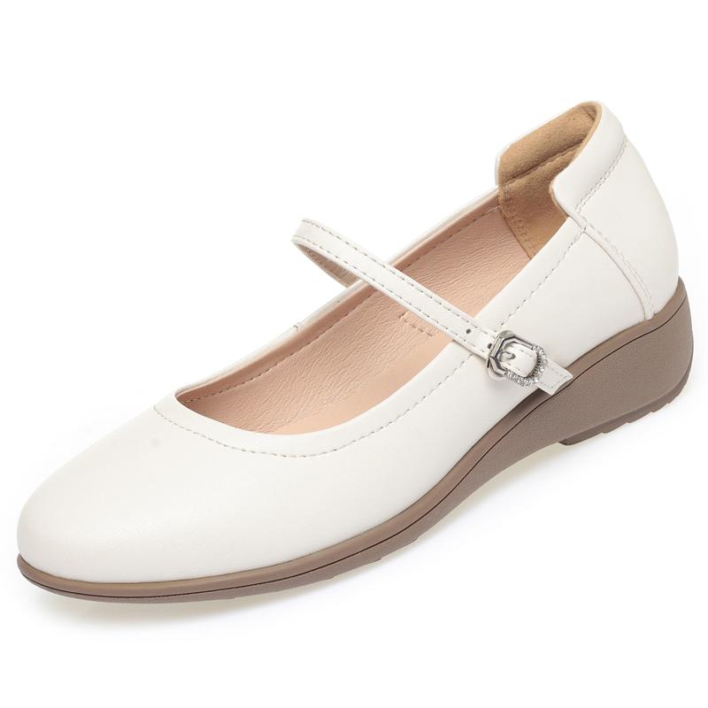 Fashion AIYUQI Women’s Loafers 2025 New Summer Ballet Shoes Women Comfortable Large Size Soft Leather Shoes Female