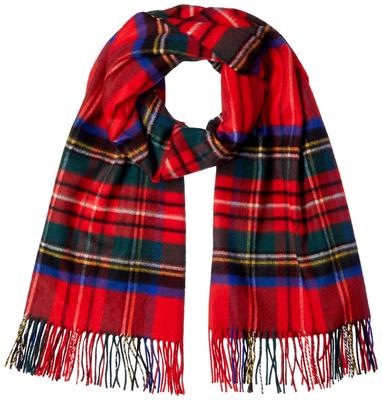 Официальный кашемировый палантин WA56 KU0303 Royal Stewart UK 190 см x 70 см [Johnstons] для женщин (БЕСПЛАТНЫЙ размер)