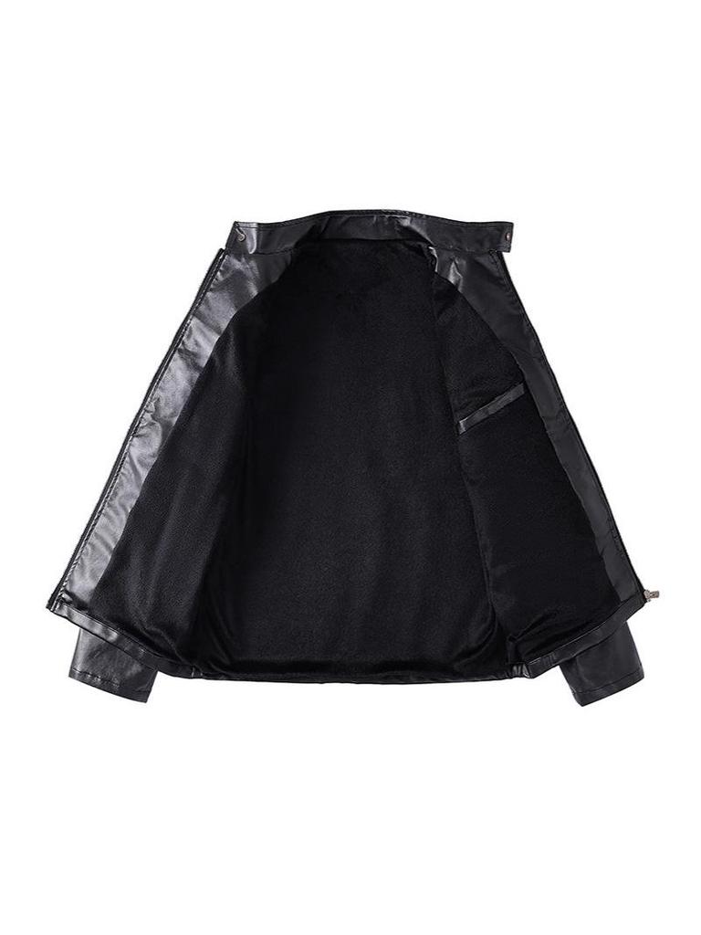 Гоночный костюм F1 в американском стиле: Вышитая кожаная мотоциклетная куртка PPU для зимы - Унисекс