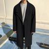 Autumn and Winter Thickened Woolen Coat Men's Mid-length Korean Style Trendy Men's Loose Windbreaker Woolen Coat