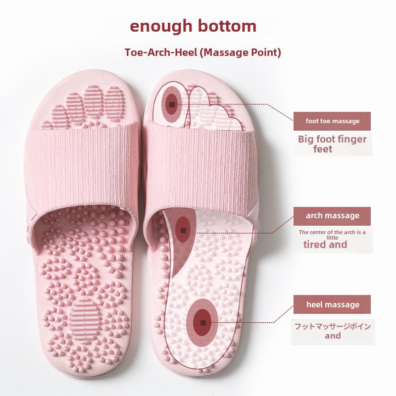 Летние нескользящие массажные сандалии для мужчин и женщин - домашние тапочки для ванной