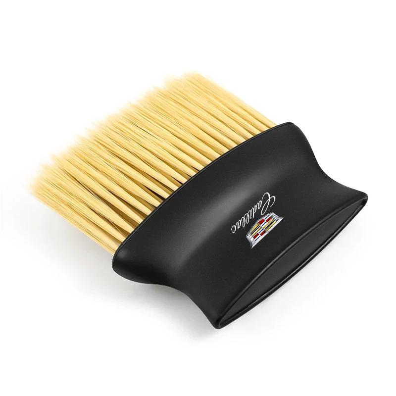 Car Air Conditioning Vent Dust Removal Brush Gap Cleaning Brush for Cadillac ATS BLS CT5 CT6 CTS ESCALADE STS XT4 XTS Sticker