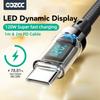 OOZCC LCD Кабель с дисплеем мощности, Макс. 120 Вт Super Fast Charging, USB Type C Кабель для передачи данных, USB A на Lightning для iPhone 14 Pro