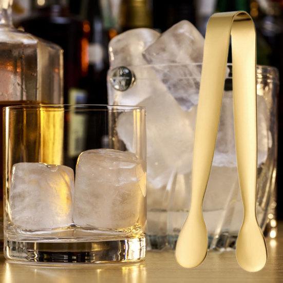 Mini Tongs Rustproof Corrosion Resistant Comfortable Grip Anti-skid Serving Tongs Ice Cubes Clamp Kitchen Tool