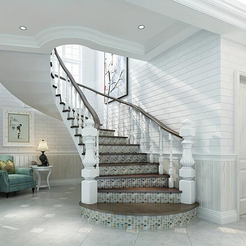 Ретро 3D Культурный Кирпич Обои Симуляция Белый Кирпичный Узор Кирпич Ресторан Парикмахерская Магазин Одежды Фоновые Обои