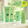[Июньский выбор All Young] Специальный набор из 4 предметов Round Round Comfort Green Tea Line, корейский солнцезащитный крем