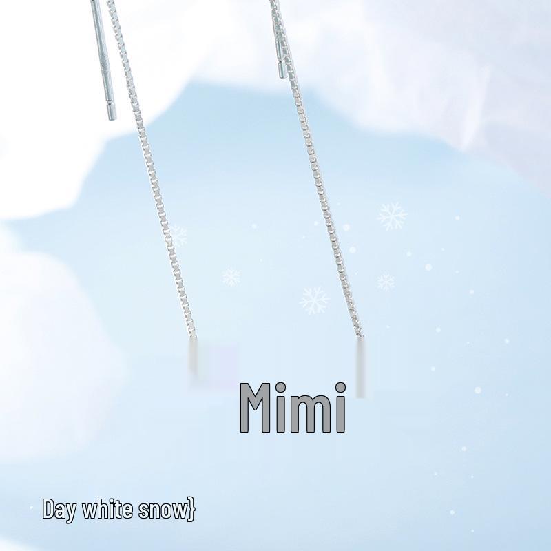 Минималистичные серьги-снежинки с кисточками в корейском стиле для женщин - Рождественский подарок ручной работы