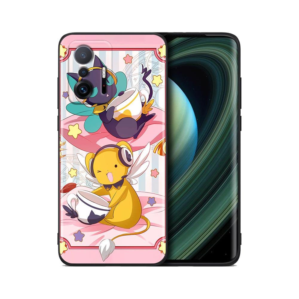 Милый чехол для телефона с изображением аниме-собирателя карт Сакуры для Xiaomi Mi 12 12X 11T X4 NFC M3 F3 GT M4 Pro Lite NE 5G Poco M3 M4 X4