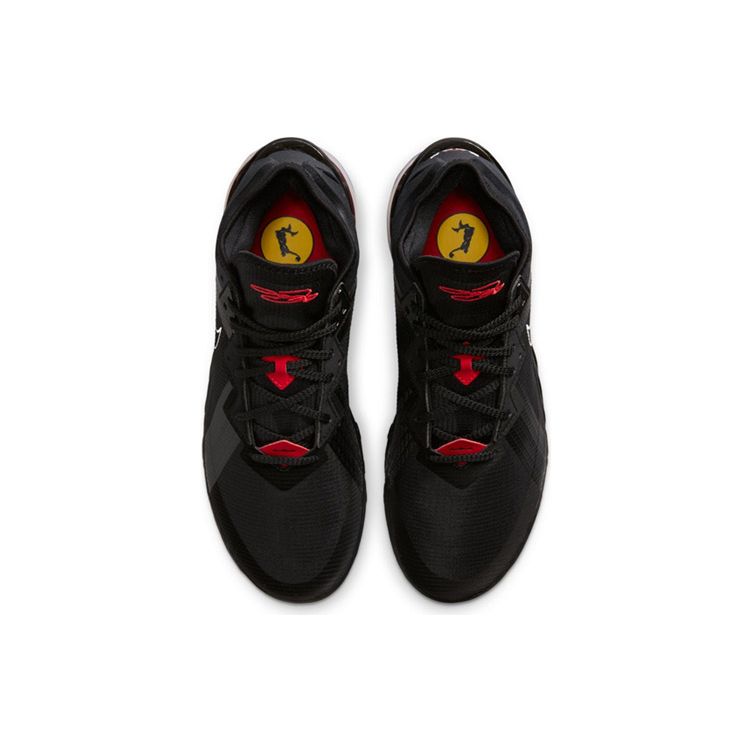 Nike Мужские кроссовки LeBron 18 Low EP Bred черно-белые университетские красные CV7564-001