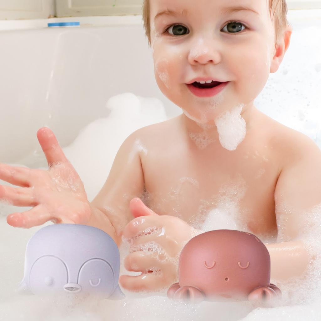 Детская мягкая гелевая игрушка для ванны в виде животного, складывающегося в водный спрей, плавающая игрушка для ванной комнаты