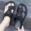 Male Slipper Shiatsu Flip Flops Platform Casual Men's Shoe Cheap Shoes Liquidation Adult 2024 Style Fun Fashion Slides Original