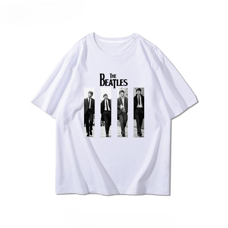 Short-sleeved T-shirt Men'swomen's Summer European American Rock Trend Brand Loose Tshirts Cotton T-shirts Tops