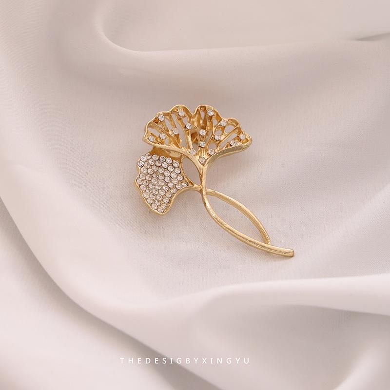 Элегантная брошь в виде золотого жемчужного колоса: Универсальный, Высококлассный Аксессуар для Женщин