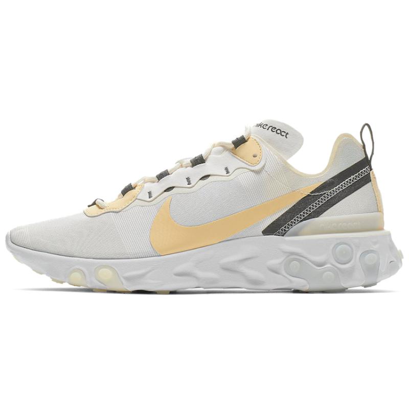 Nike React Element 55 White Pale Vanilla Sneakers BQ6166-101