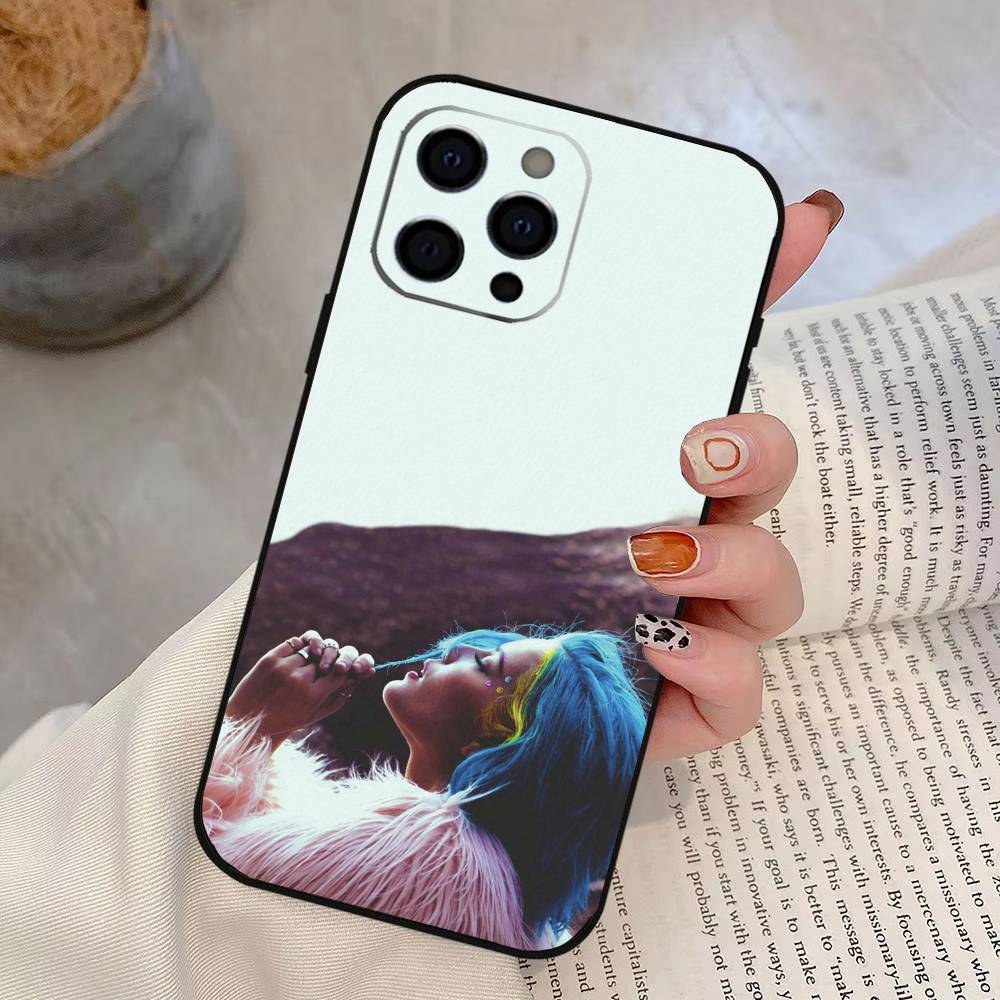 Чехол для телефона певицы Холзи Для iPhone 17, 16, 15, 14, 13, 12, 11 Plus, Pro Max, Другие Мягкий черный чехол