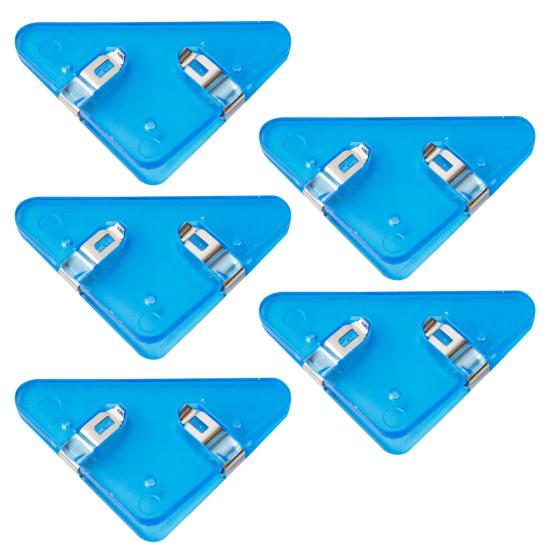 5 шт., прозрачные треугольные угловые зажимы, предотвращающие скручивание книг, многофункциональный файл для документов, угловые зажимы для страниц книги, принадлежности для студентов