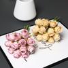 Artificial 12-Head Rose Bouquet for Bridal, Valentine's, Home Decor, Table Centerpiece, or Photography Props.
