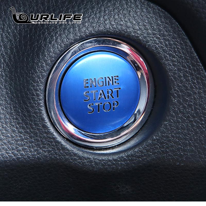 Наклейки на кнопку крышки двигателя Start Stop, бесключевая система, крышка переключателя зажигания для RAV4 XA50 RAV 4  
