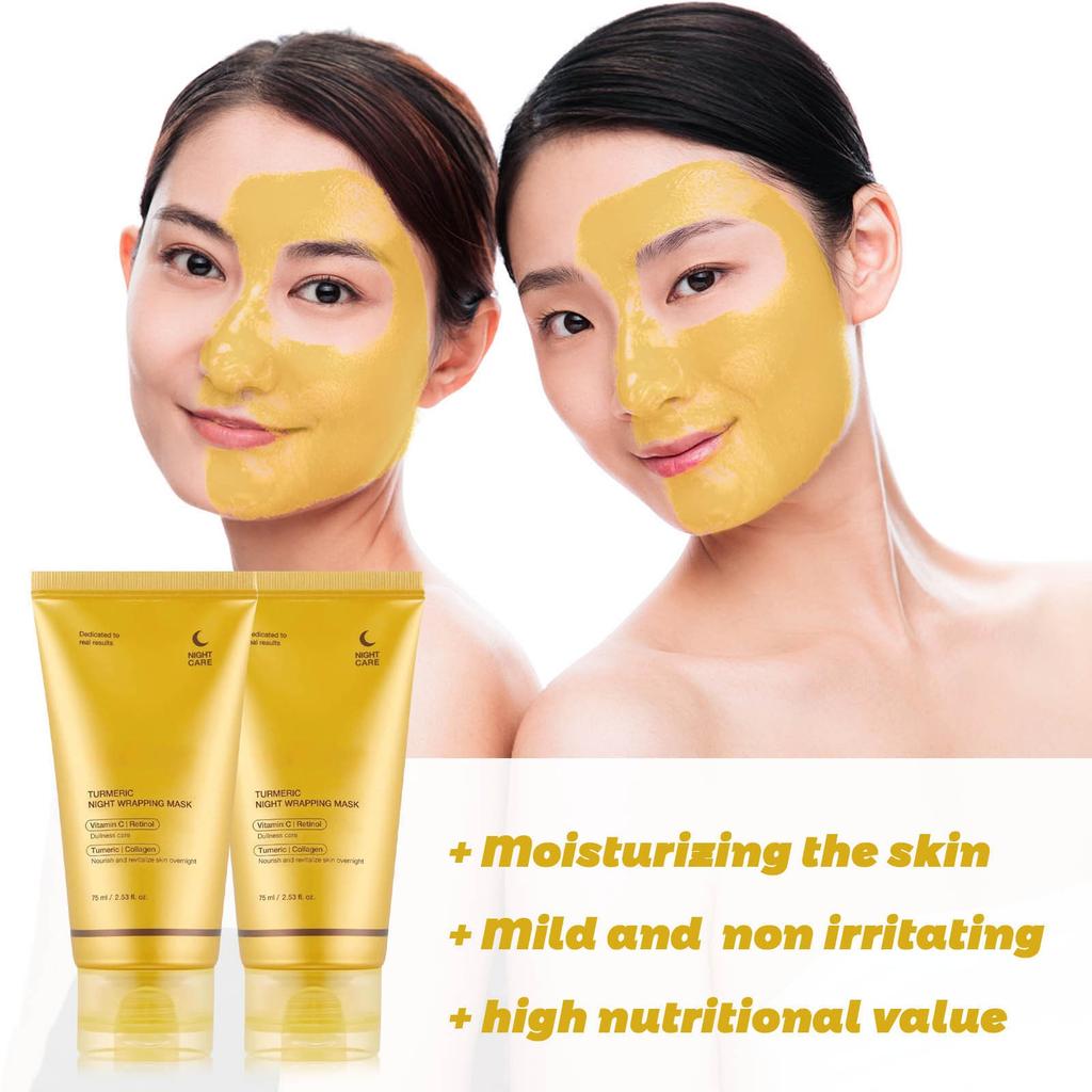 Ночная отшелушивающая маска питает тусклую и неровную кожу с помощью гидролизованного коллагена, делая ее сияющей и эластичной.