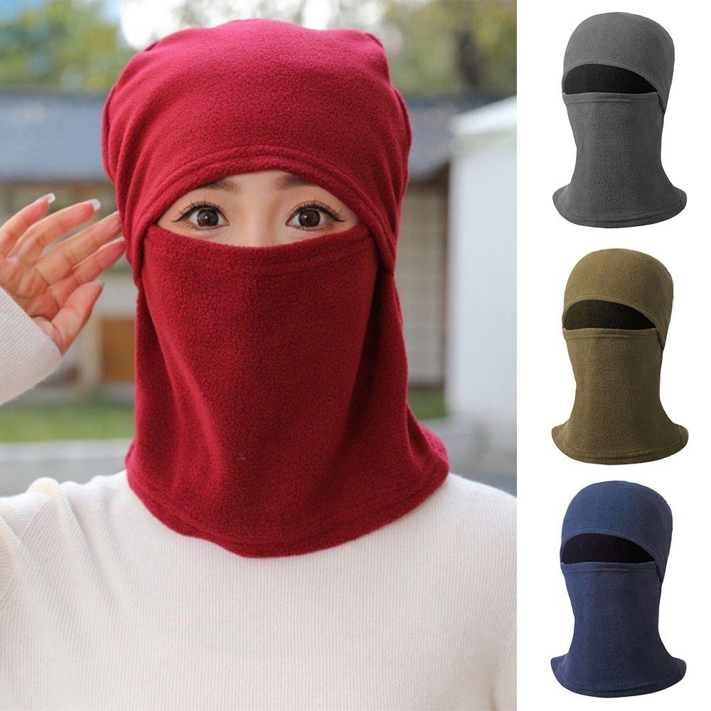 Windproof Winter Hat Polar Fleece Ski Mask Caps Fashion Men Bonnets  Women Men