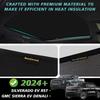 BestEvMod Foldable Sunshade Roof Compatible With Chevy Silverado EV RST/GMC Sierra EV Denali 2025 2024 Heat Ulation Reflective Glass Roof Sun Shade
