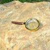 10X Handheld Magnifying Glass Antique Mahogany Handle Magnifier 60Mm-100Mm Lens For Science Seniors Reading Inspection