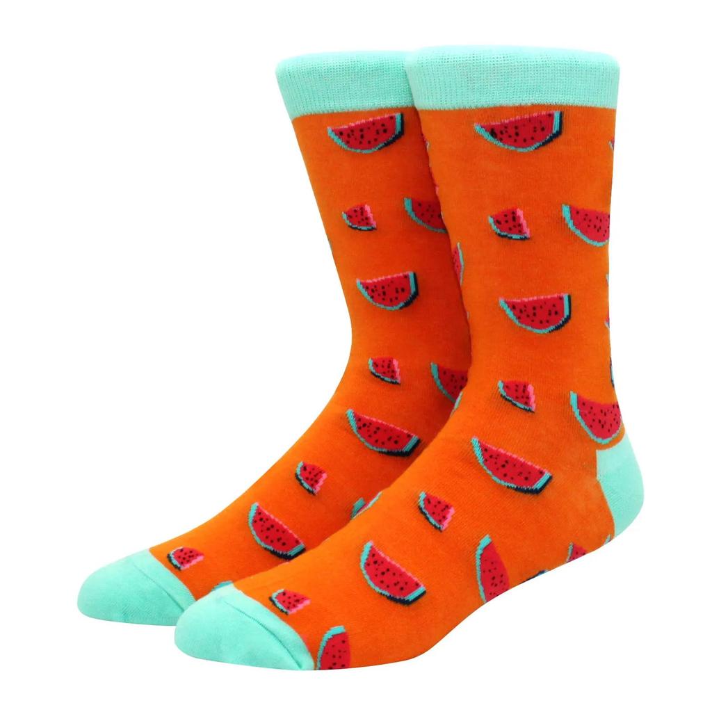 Большие размеры Новые модные носки Happy Funny Couple с забавным персонализированным мультяшным жаккардом Длинные хлопковые носки-трубы