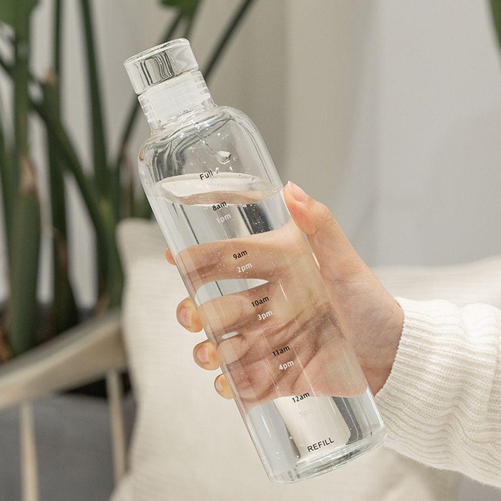 New Transparent Leak-Proof Milk Juice Cup Drinking Bottle Travel Large Capacity