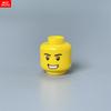 Нетоксичные Moc Кирпичи Печатная Голова Лицо Выражение 4 см Фигурка Часть Тела DIY Образовательные Строительные Блоки Игрушки Для Детей Подарок