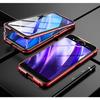 Coque iphone 11 Pro Magnétique Métal étui Protection à 360 Degrés Antichoc - Rouge