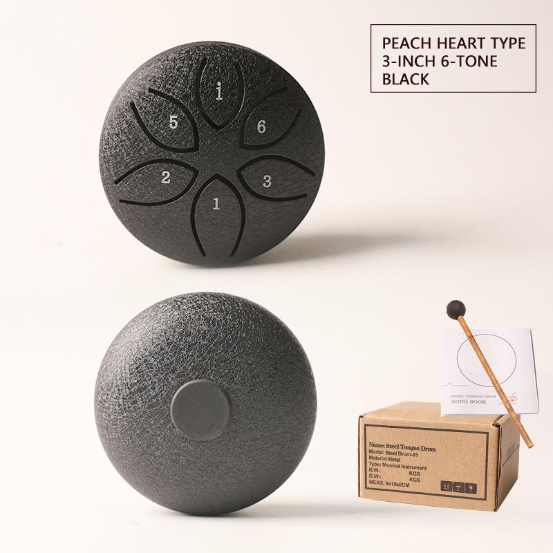 3-inch 6-tone Mini Steel Tongue Drum