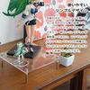 J-STAGE Acrylic Stand, Large, Square, 240 X 240, Height 50, Doll Stand, Figure Display, Doll Stand Furniture, Stylish, Transparent, Clear, Doll