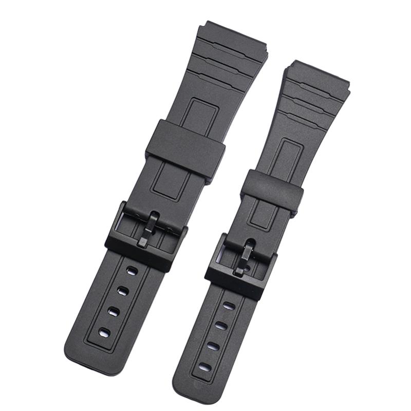 14 16 18 мм Выпуклый полимерный ремешок для часов Casio F-84/91W/94/105 AE1200/1300/F91W/W218/F108 Спортивный сменный браслет ремешок
