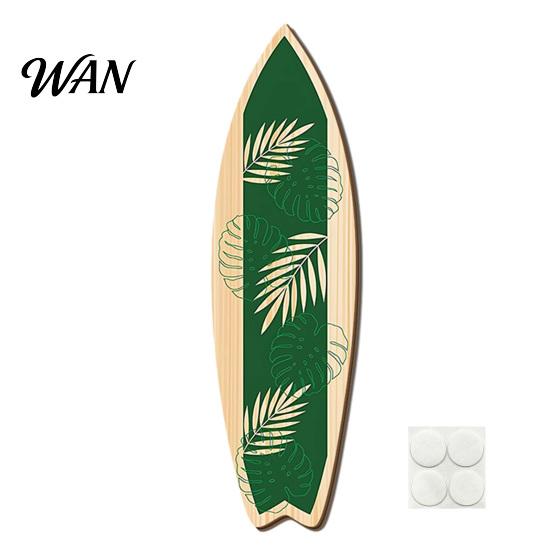 Waterproof Wooden Sign Hawaiian Surfboard Wall Art, Tropical Beach Decor Sign, Summer Aloha Theme Hanging Plaque Durable for Living Room Kids