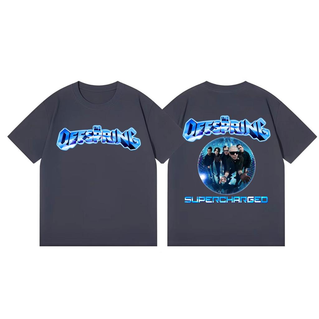 The Offspring Supercharged Tour 2026 T Shirt Men Women Clothing Punk Rock Short Sleeve Tshirts Fashion Casual Oversized Tshirt