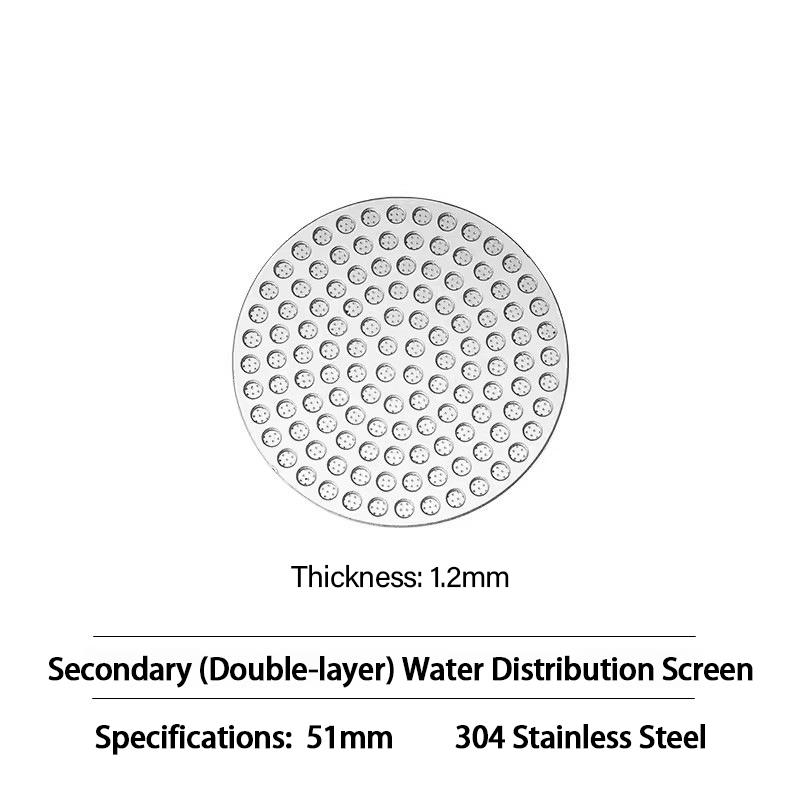 51/53/58mm Reusable Coffee Puck Screen Stainless Steel Double Layer Fine Filter Screen Espresso Accessories KFGL02