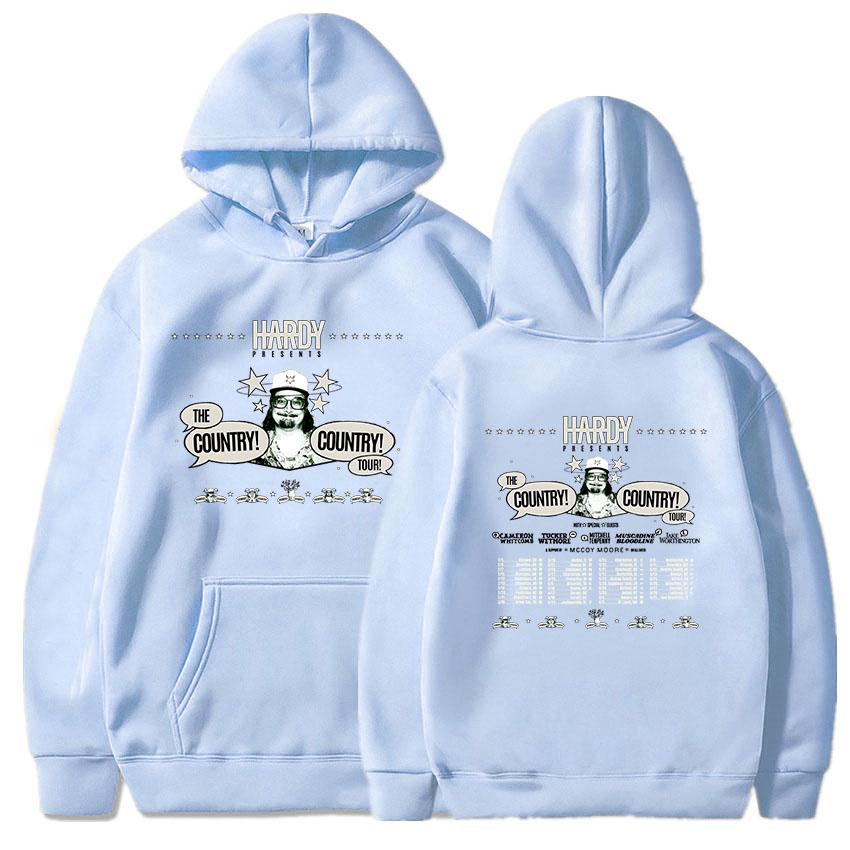 HARDY THE COUNTRY! COUNTRY! TOUR! 2026 Hoodies Fashion Unisex Streetwear Hip Hop Graphic Printing Clothing Winter Sweatshirt