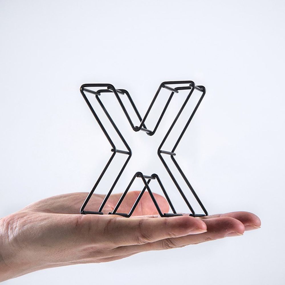 Props Cafe Adornment Doorplate Sign Metal Hollow Letter Wrought Iron Alphabet Home Decoration