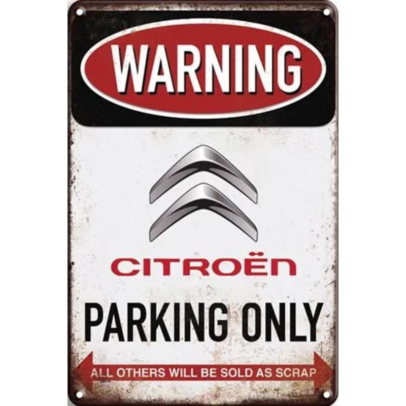 Lamborghini Parking Only Sign, Retro Metal Car Decor Plaque