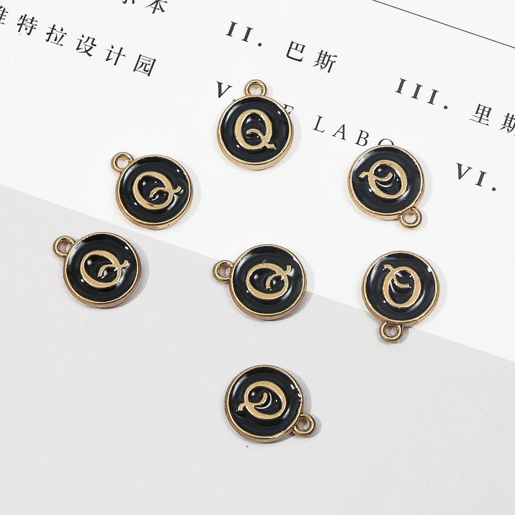 10 шт., металлическая эмаль, английские буквы, подвески, подвеска для самостоятельного изготовления ювелирных изделий, ожерелье, браслет, аксессуары