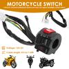 Motorcycle Handlebar Switch Control 1 Pair 7/8inch Universal Waterproof Motorcycle Horn Turn Signal Headlight Control Switch