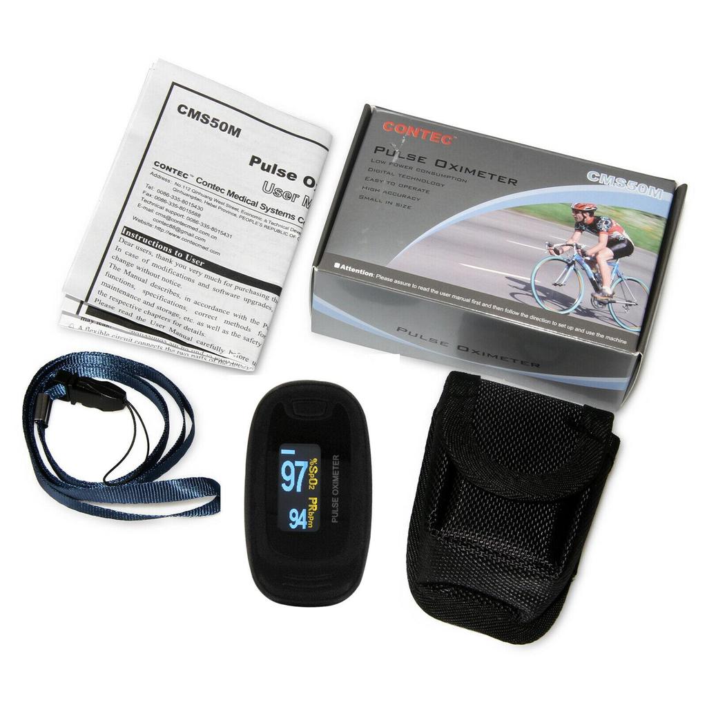 Пульсоксиметр на палец Измеритель кислорода в крови Пульс OLED Монитор SpO2 Датчик CONTEC CMS50N