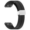 For Garmin Fenix 7S/6S Pro/5S Plus/Instinct 2S Silicone Watch Bands Silver Buckle 20mm Magnetic Strap