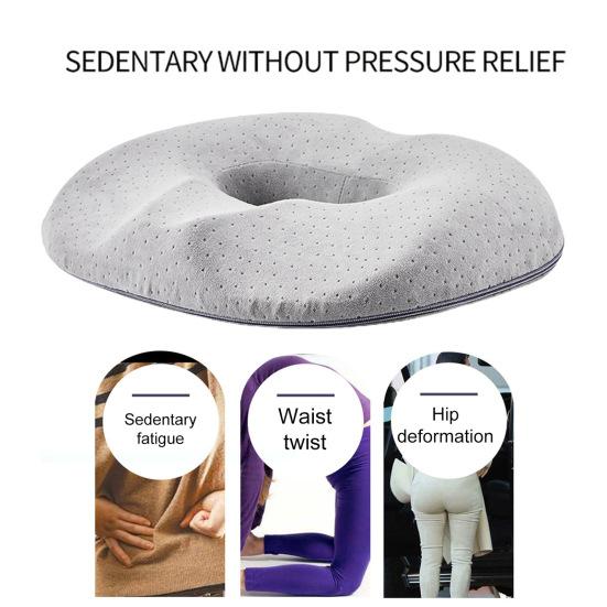 Подушка для сиденья от геморроя, нескользящая подушка для стульев для столовой, толстая пена с эффектом памяти, удобная поддержка