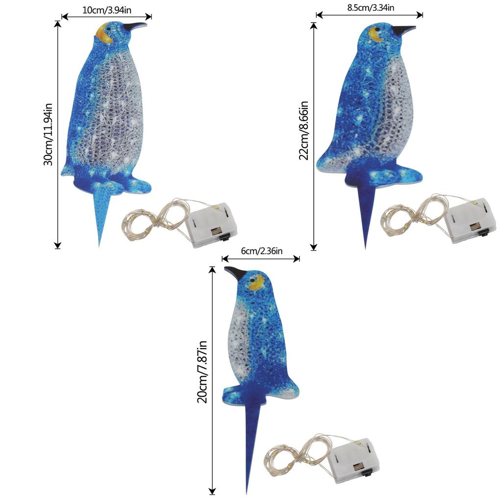 Светящееся рождественское украшение в виде пингвина, светодиодное рождественское уличное украшение в виде пингвина со светящимся рождественским дворовым искусством, рождественская атмосфера 2024 года