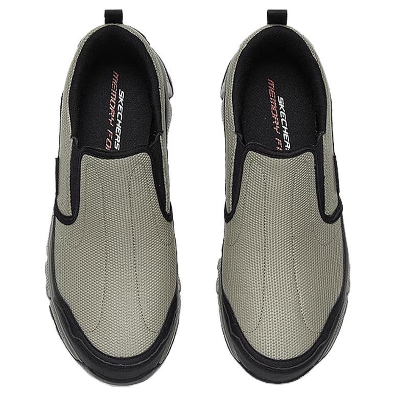 Skechers Уличные удобные легкие прочные низкие походные ботинки мужские походные ботинки Серый Черный 237624-NTBK
