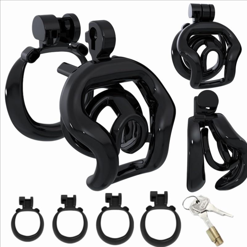 High Quality Sissy Device Chastity Cage Double-Layer Male Penis CB Lock Compact Size BDSM Genital Abstinence Restraint Sex Toys