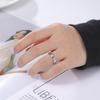 COOLTIME Kpop Minimalist Couple Rings Stainless Steel Silver Color Open Ring Women Men  Jewelry Wedding Gift